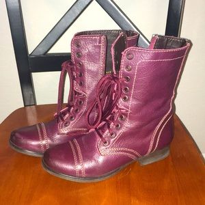 Steve Madden Burgundy Troopa Boot